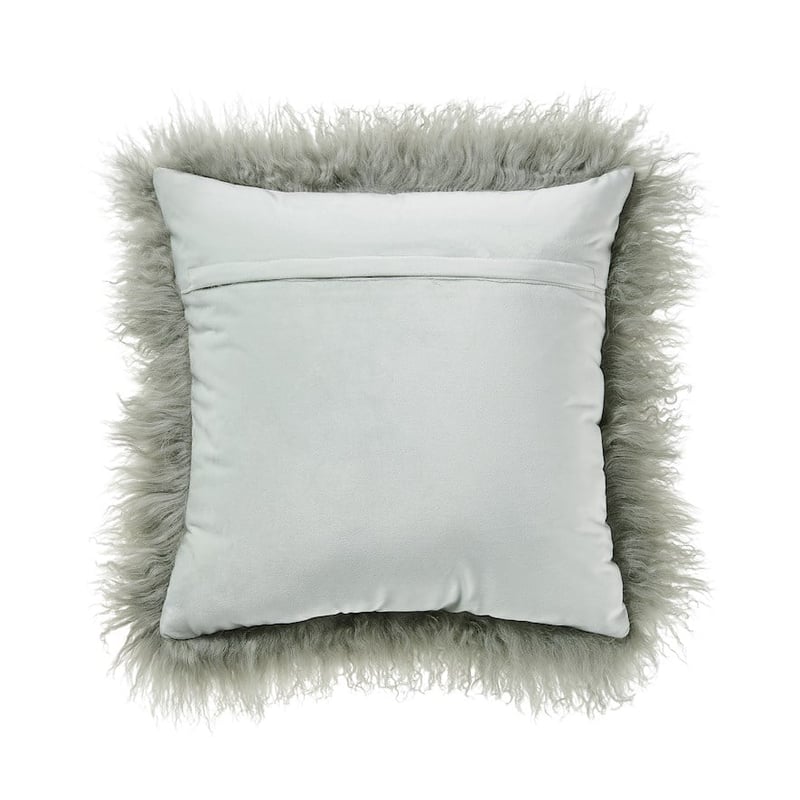 Mongolian Sage Sheepskin Cushion 