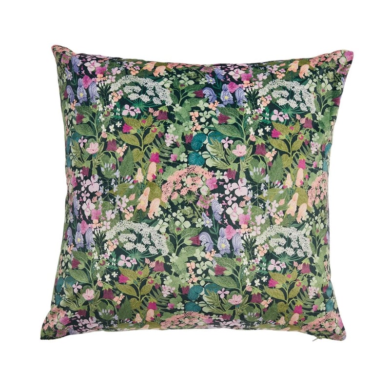 Posy Floral Green Cushion 