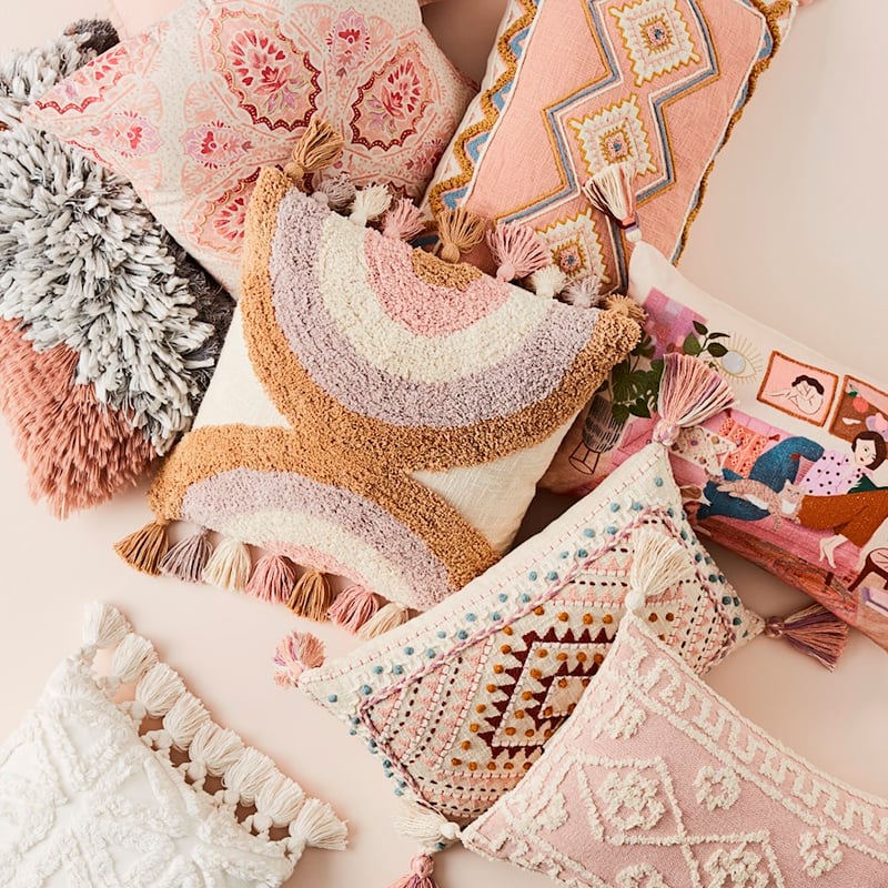 Hazel Pink & Blue Cushion 