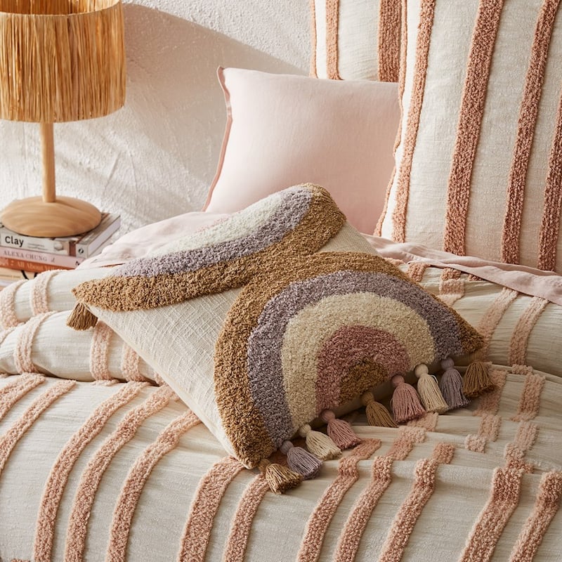 Saffron Pink & Tobacco Cushion 