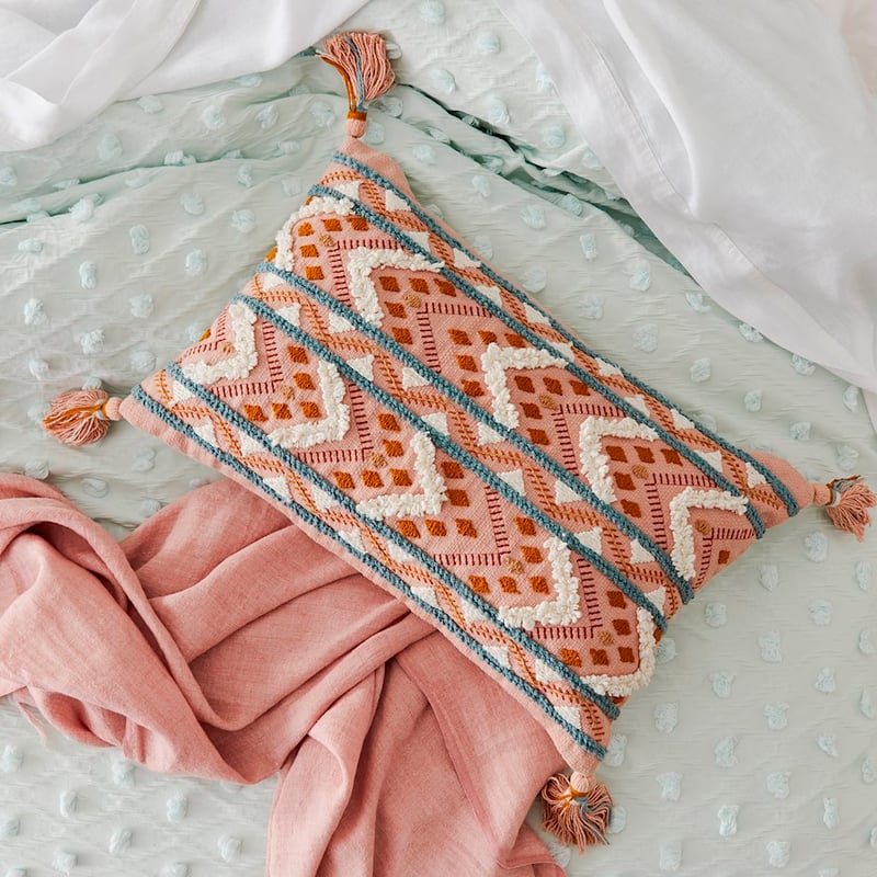 Surat Pink and Blue Cushion 