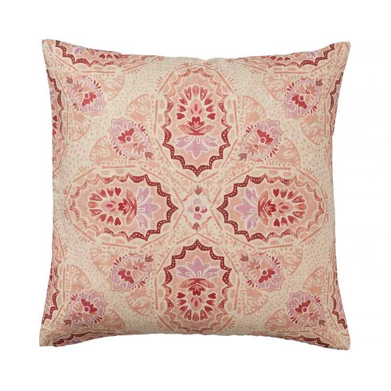 Barossa Pink & Natural Linen Cushion