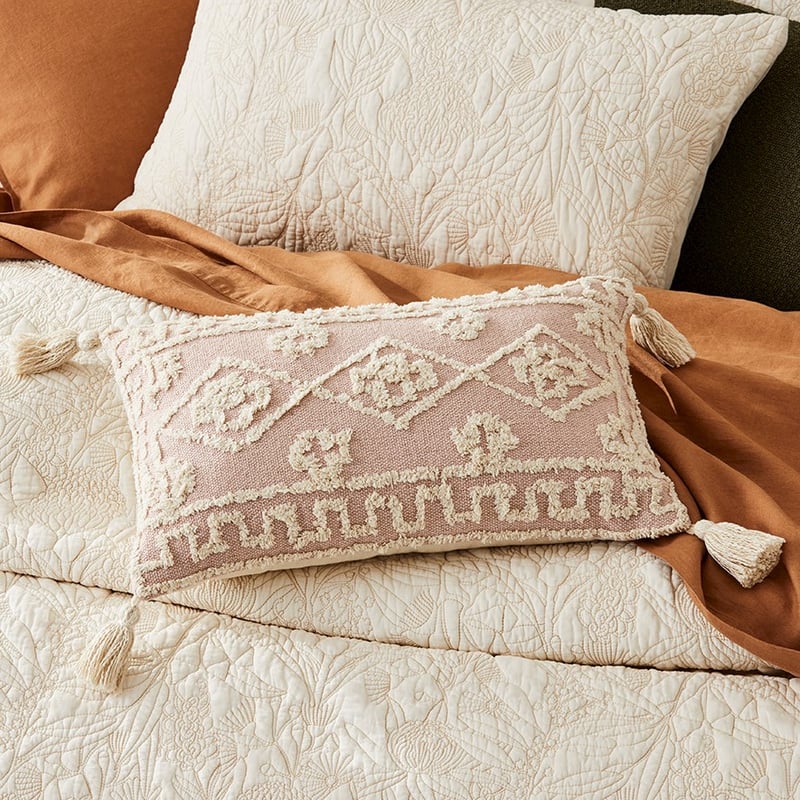 Reggie Pink Tufted Cushion 