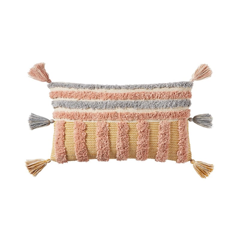 Rossano Mustard, Pink and Grey Cushion