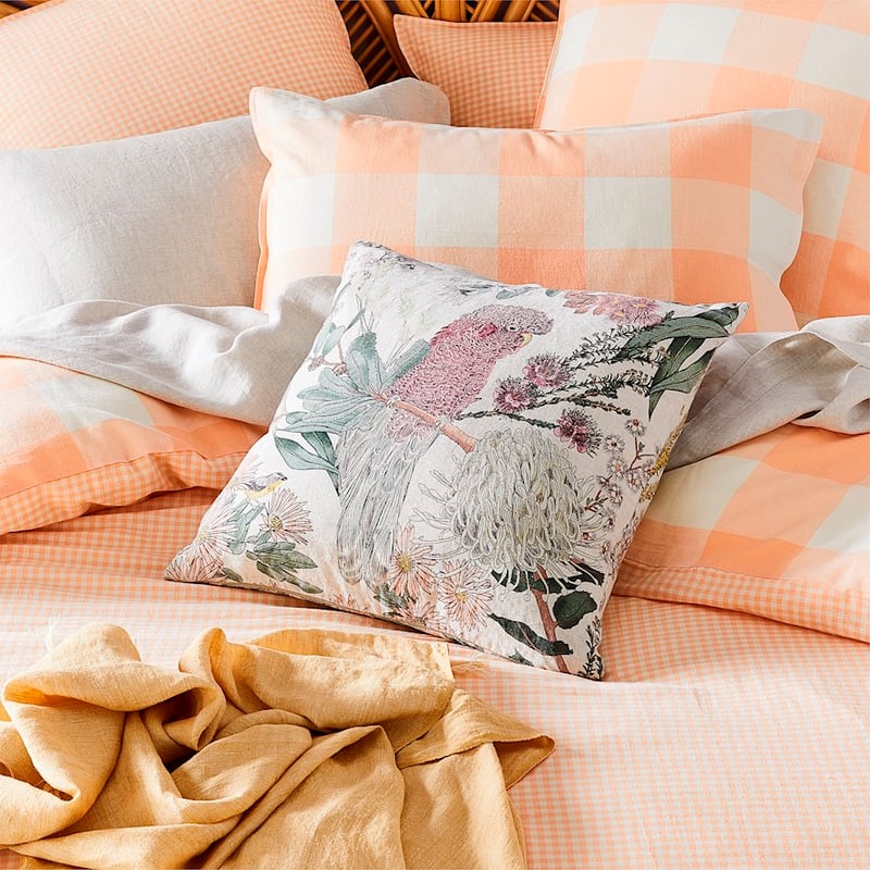 Native Bushland Linen Galah Cushion 