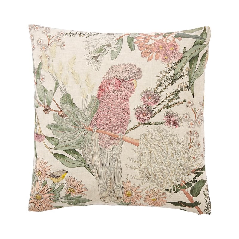 Native Bushland Linen Galah Cushion 
