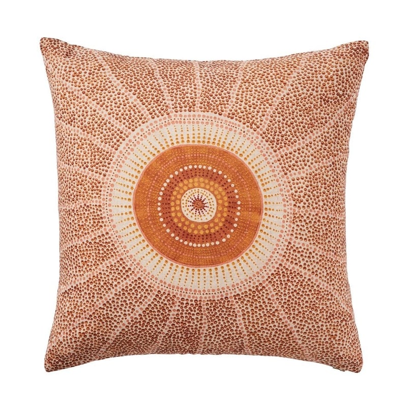 Brad Turner Printed Linen Cushion 50x50cm Nyunga 