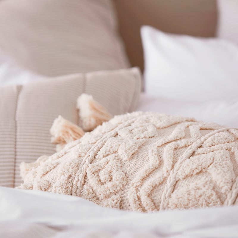 Cove Natural Tufted Cushion