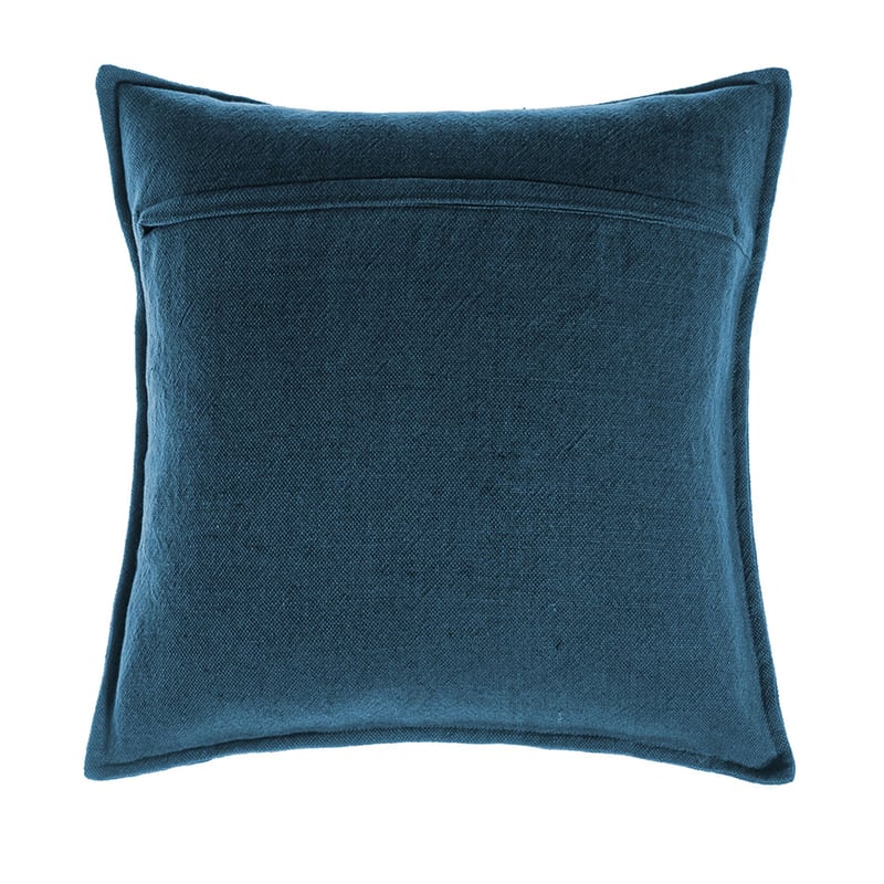 Vintage Washed Linen Cotton Slate Blue Cushion