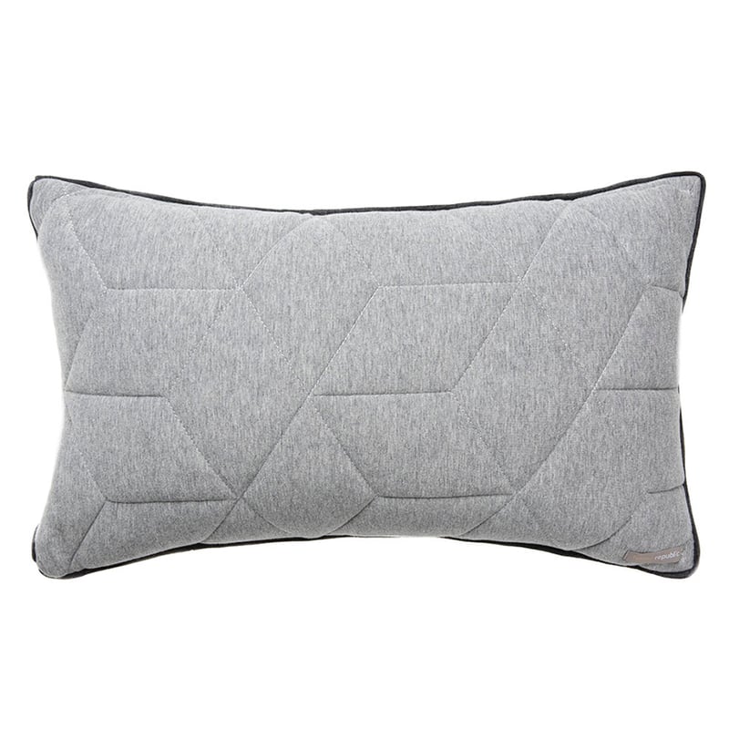 Empire Jersey Grey Quilted Long Cushion