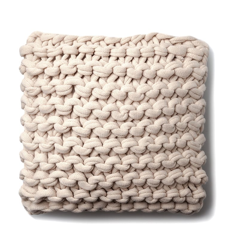 Chunky Knit Natural Cushion