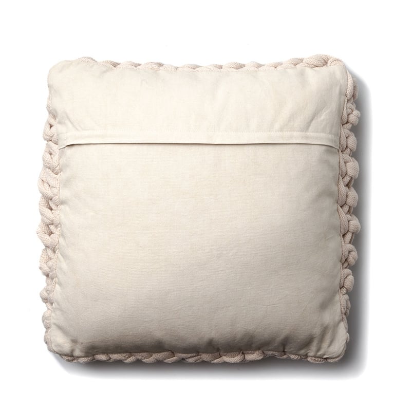 Chunky Knit Natural Cushion