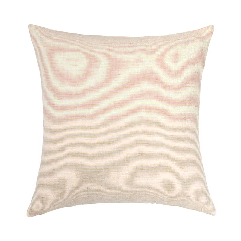 Malmo Linen Cushion Honey Stripe 