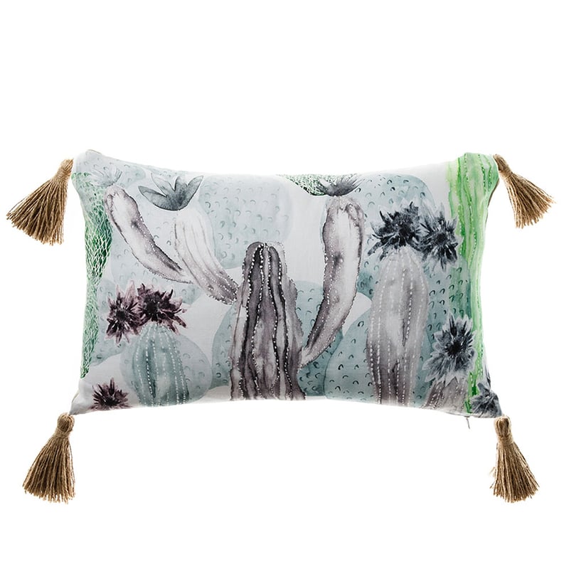 Watercolour Cactus Nevada Long Cushion