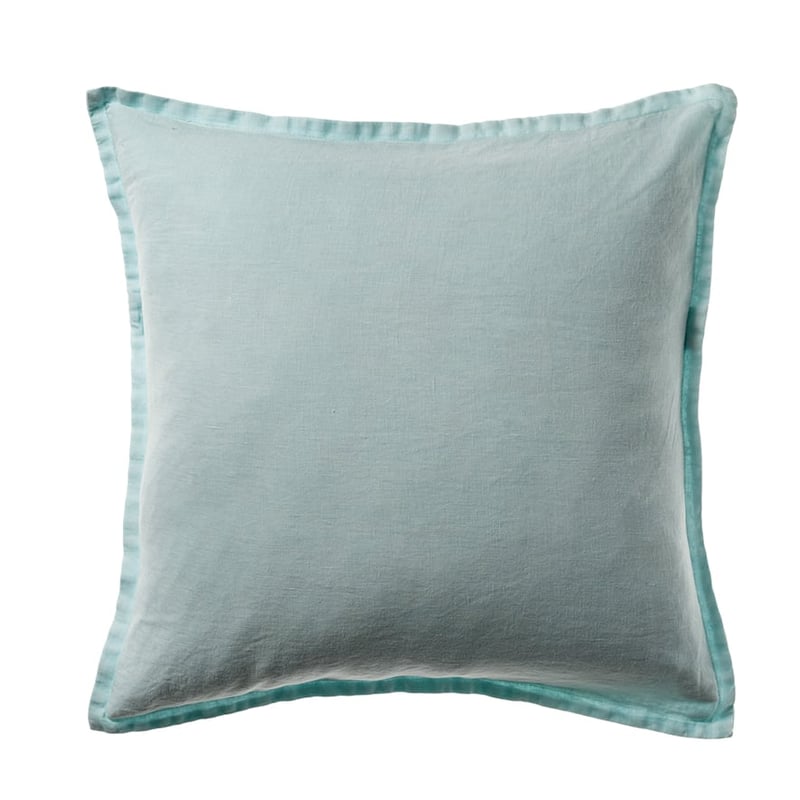 Belgian Fresh Mint Vintage Washed Linen Cushion