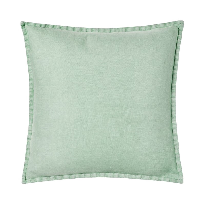 Belgian Mint Vintage Washed Linen Cushion
