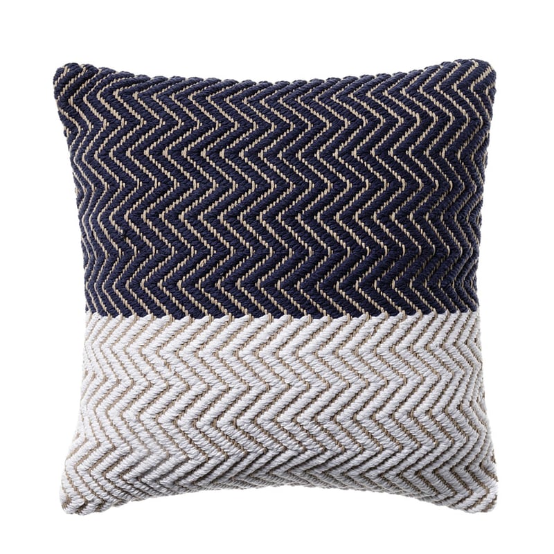 Ava Chevron Navy Cushion