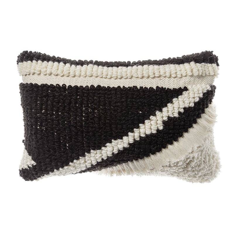 Hampden Long Cushion Natural & Black 