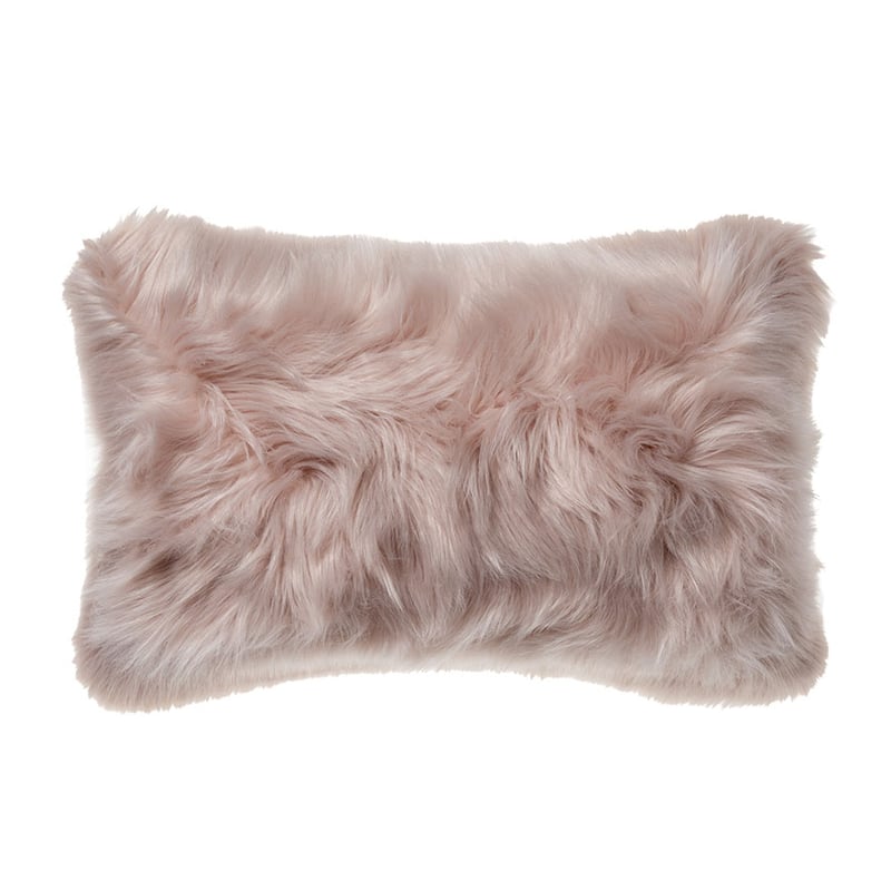 Alpine Fur Long Cushion Dusty Pink