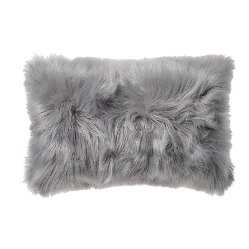 Alpine Fur Long Cushion Moonrock