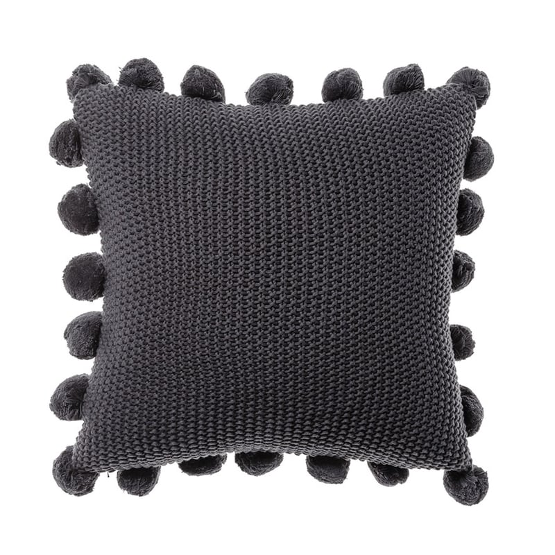 Pom Pom Coal Cushion