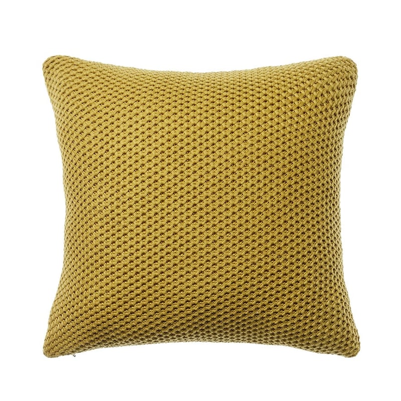 Honeycomb Mustard Cushion