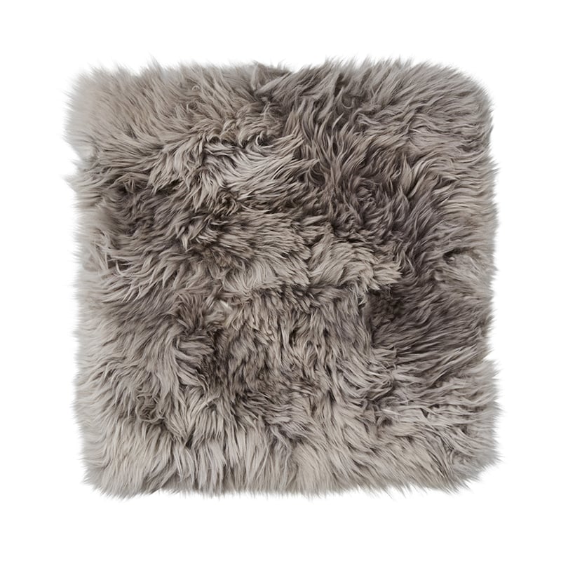 Sheepskin Square Chair Pad Grey