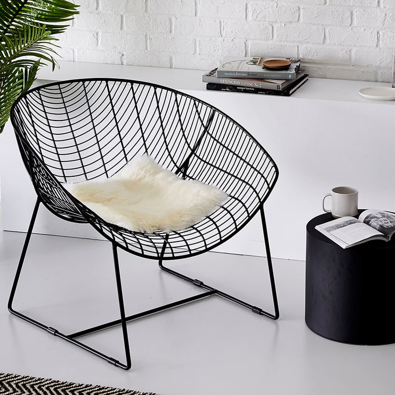 Sheepskin Square Chair Pad