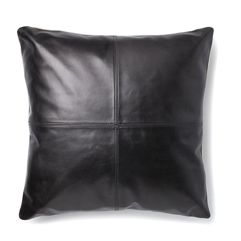 Brixton Leather Cushion Black 
