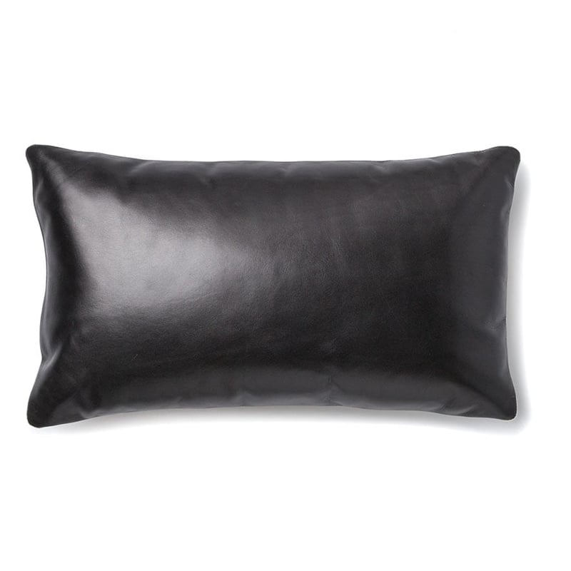 Brixton Leather Long Cushion Black 