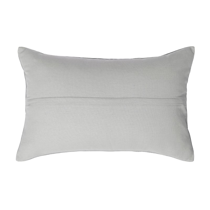 Arcadia Leather Cushion Silver 