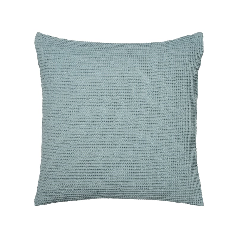 European Collection Cotton Bamboo Waffle Cushion Blue Gum
