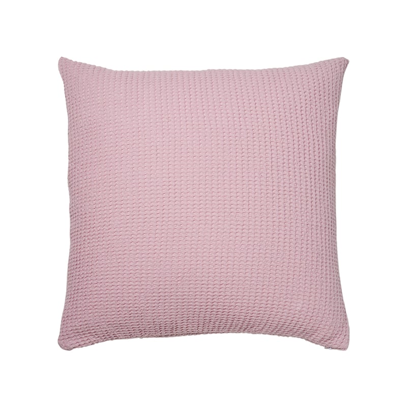 European Collection Cotton Bamboo Waffle Cushion Pink 