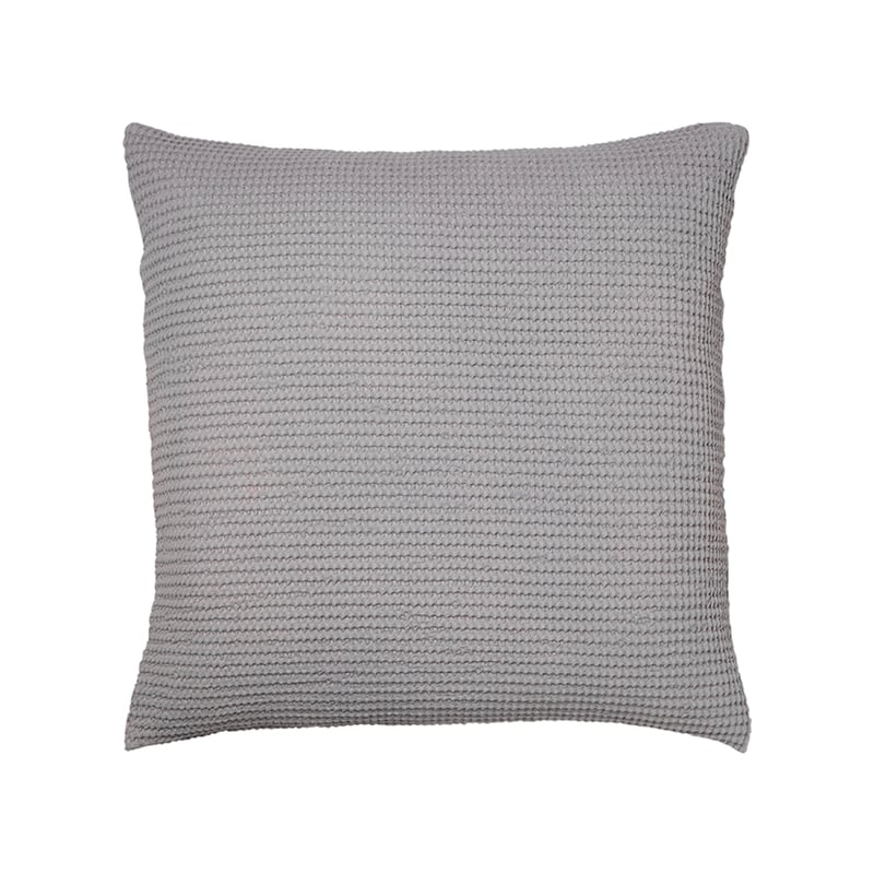European Collection Cotton Bamboo Waffle Cushion Zinc 
