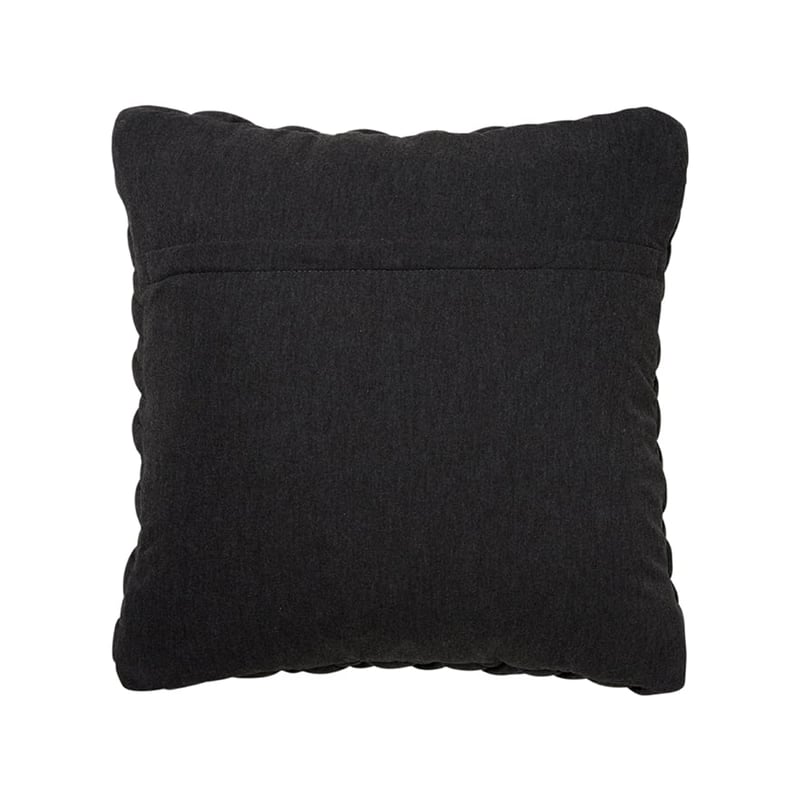 Jersey Chunky Knit Cushion in Coal Marle