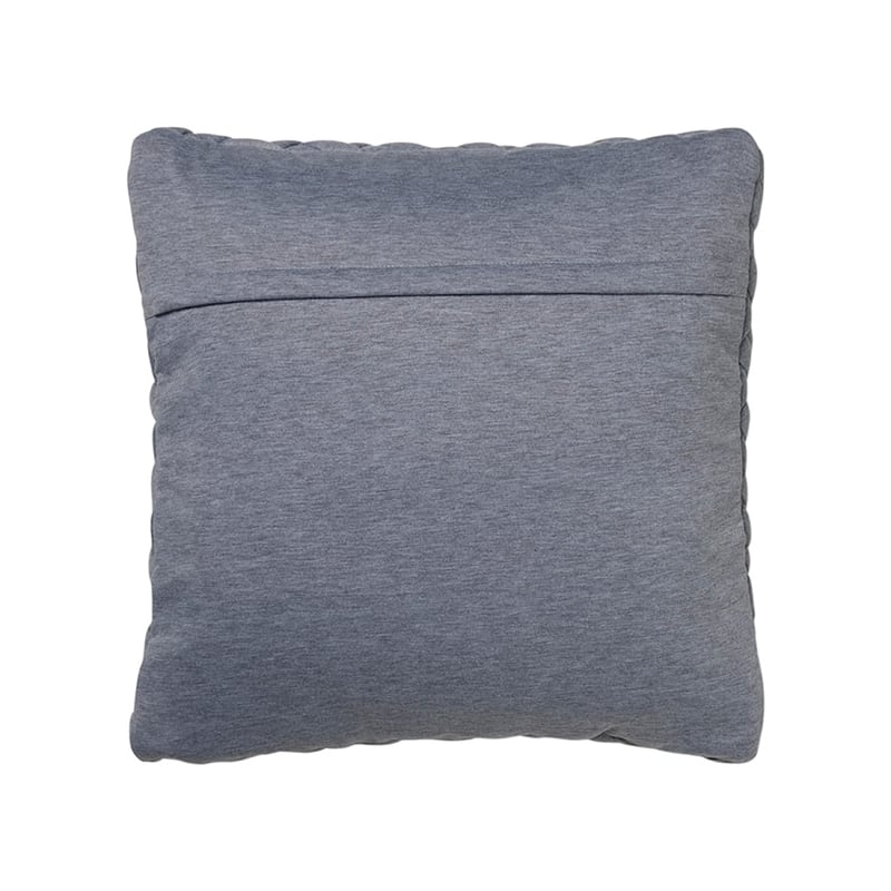 Jersey Chunky Knit Cushion Grey Marle