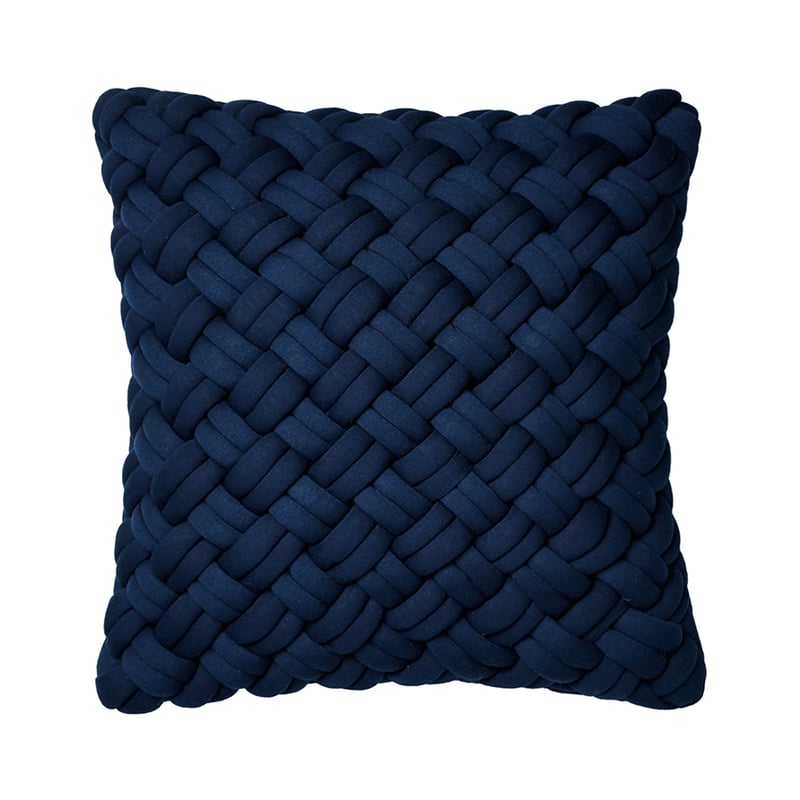 Jersey Chunky Knit Cushion Indigo 