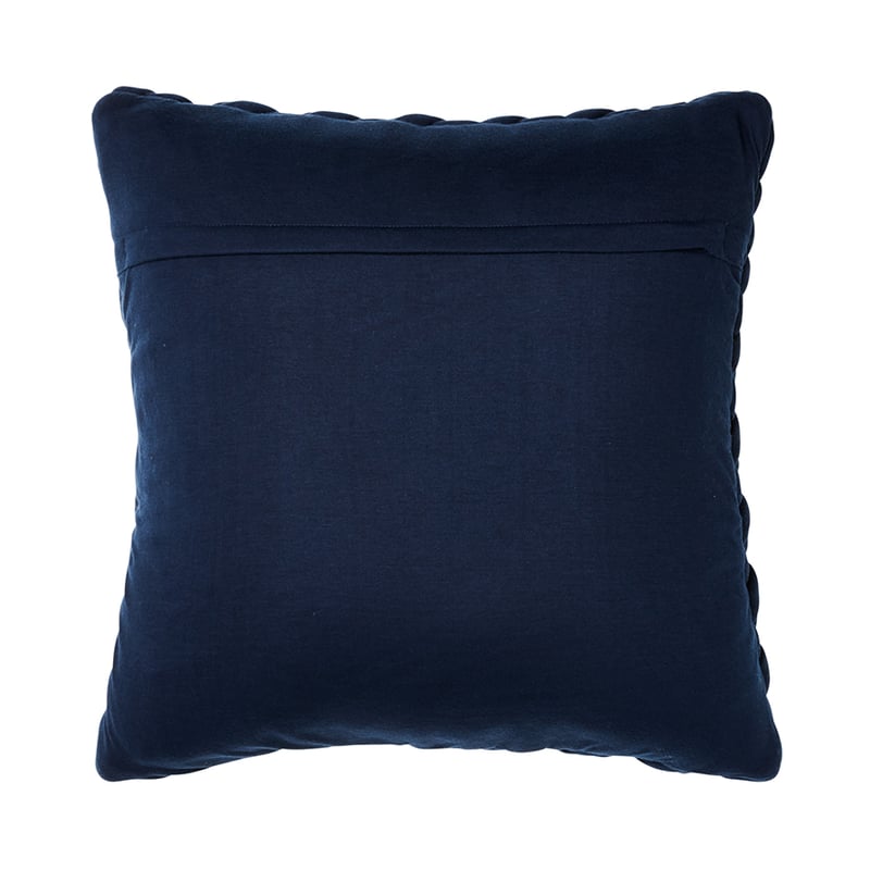 Jersey Chunky Knit Cushion Indigo 
