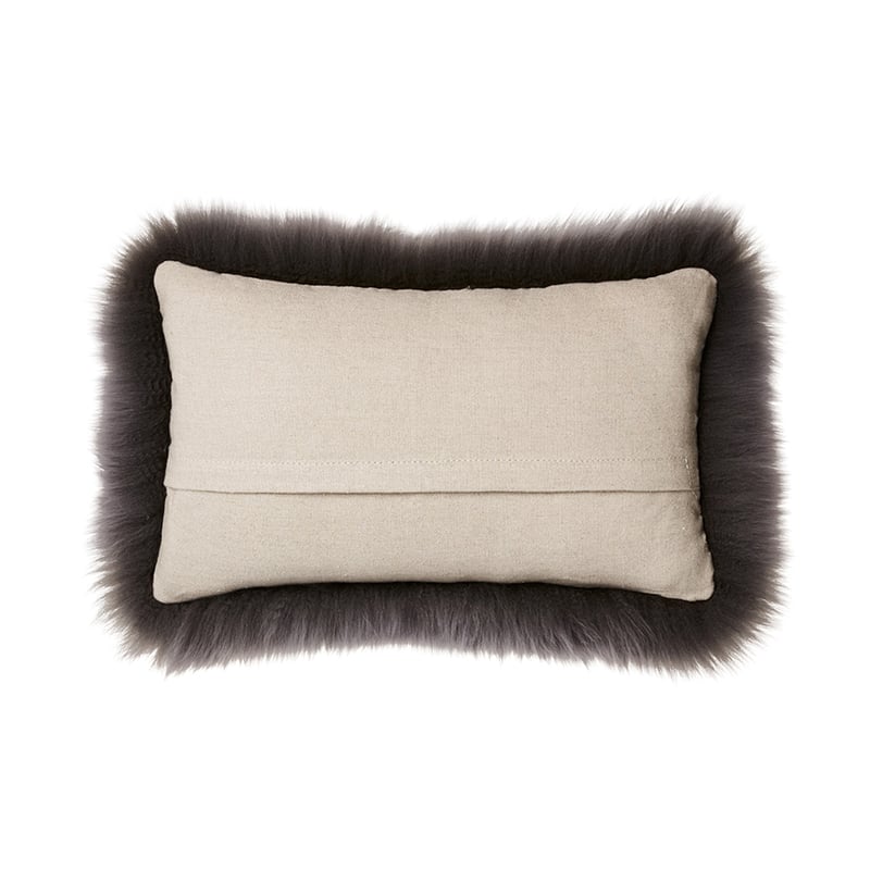 Sheepskin Cushion Coal 