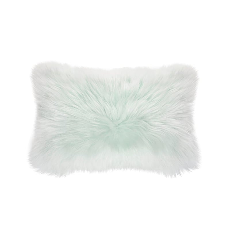 Sheepskin Cushion Mint 