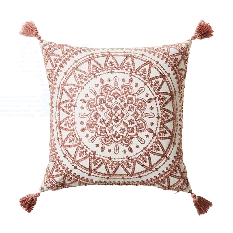 Mandala Cushion Dusty Mauve