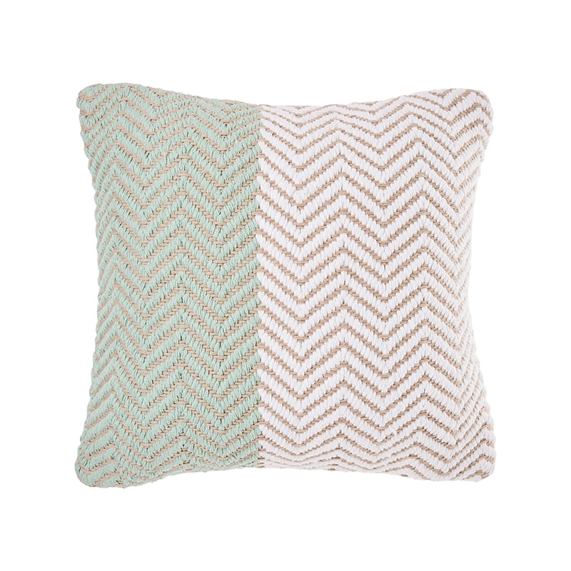 Barbados Chevron Cushion Mint