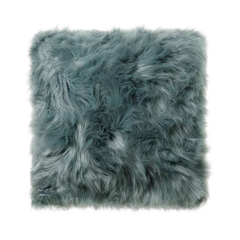 Alpine Fur Cushion Blue Gum 