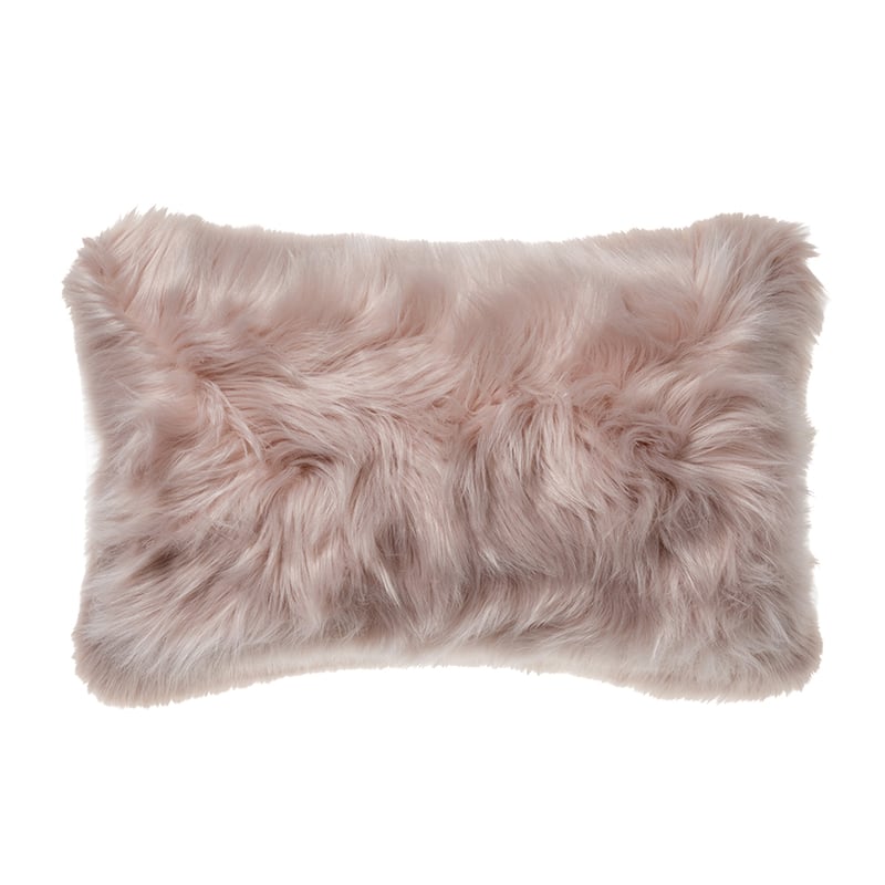Alpine Fur Long Cushion Dusty Pink