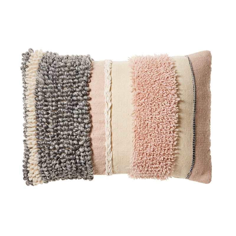 Natalia Cushion Pink & Grey 