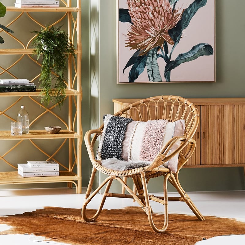 Natalia Cushion Pink & Grey 