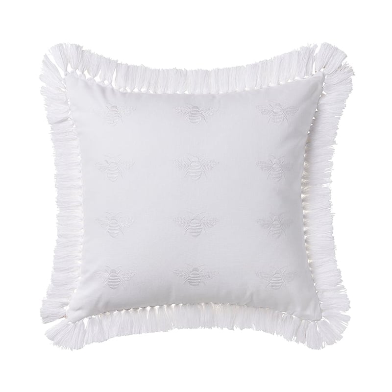 Queen Bee White Cushion