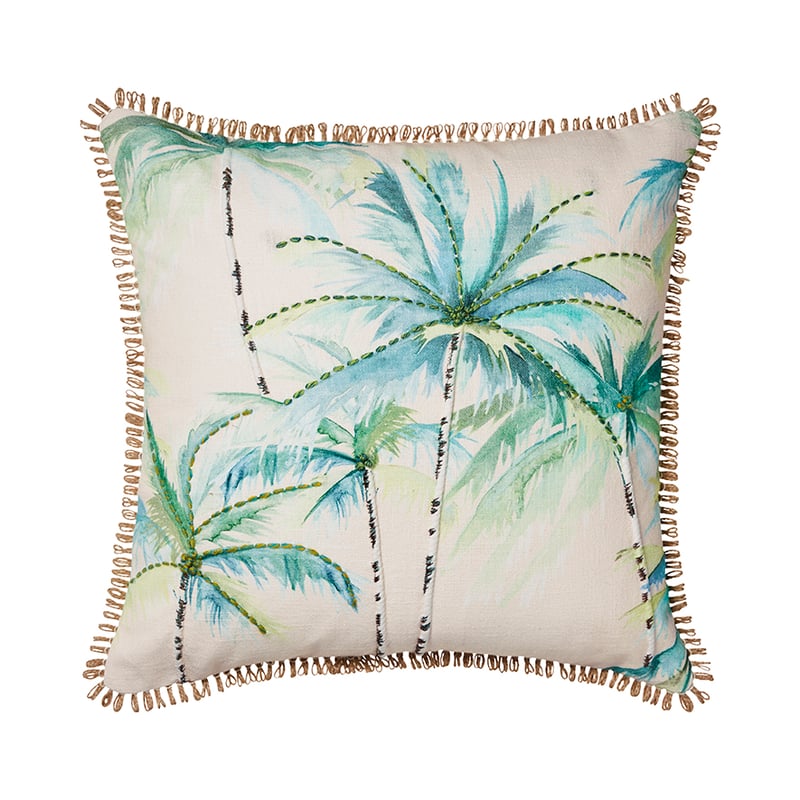Key West Palms Cushion Pink 