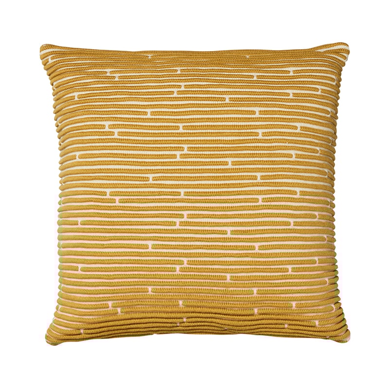 Rona Knit Cushion Mustard 