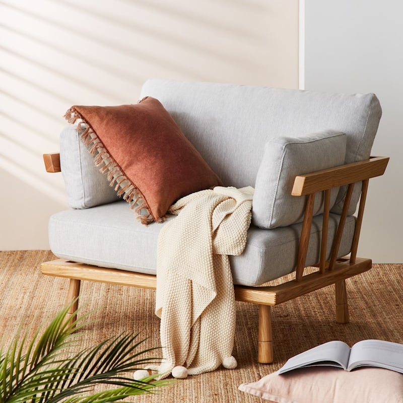 Genoa Vintage Washed Clay Linen Cushion
